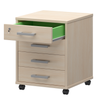 Тумба подкатная (4 ящика) Арго АТЛ-04 Бук